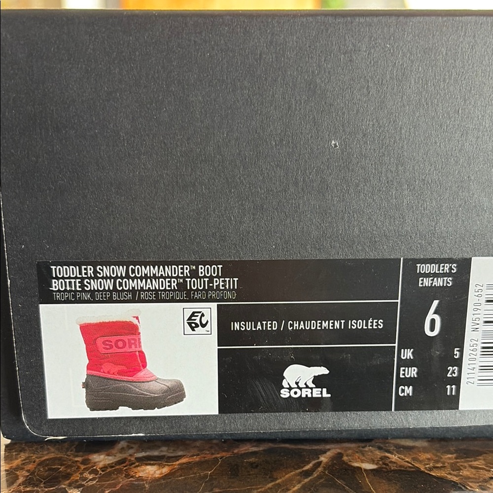 Sorel Toddler Snow Boot in Tropic Pink and Deep Blush NWT